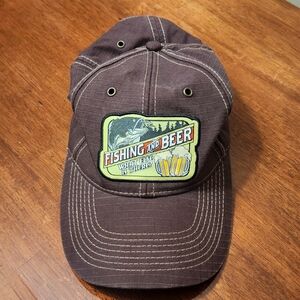 Brown Fishing and Beer Cap